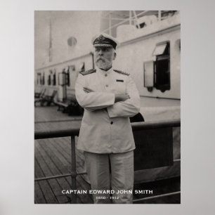 Póster Capitán Edward John Smith del Memorial Titanic