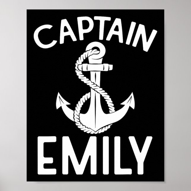Póster Capitán Emily barco velero (Frente)