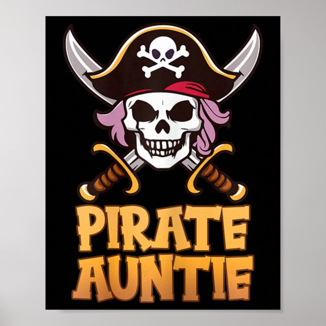 Póster Capitán gracioso de la tía Pirata coincidiendo con (Frente)