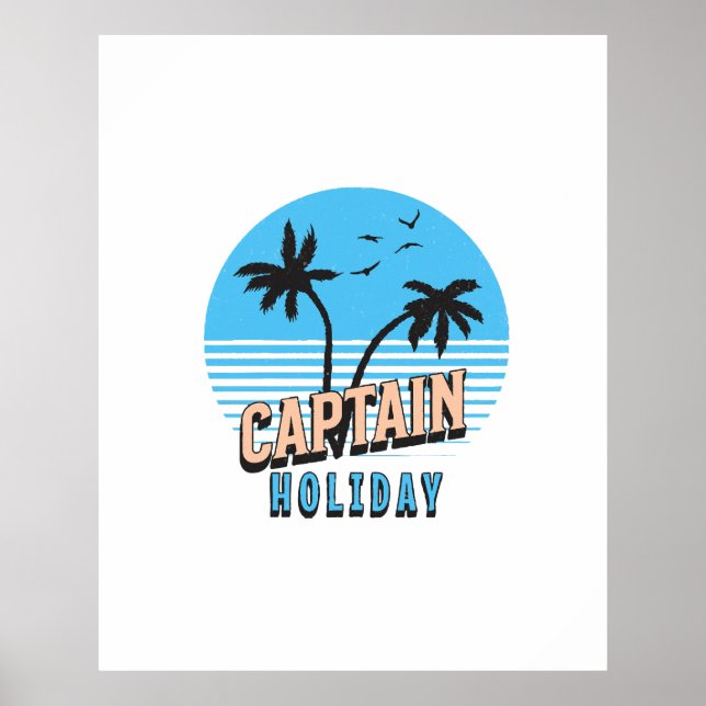 Póster Capitán Holiday (Frente)
