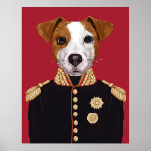 Póster Capitán Jack Russell