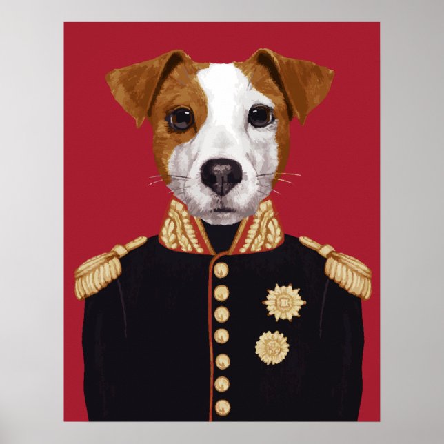 Póster Capitán Jack Russell (Frente)