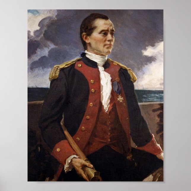 Póster Capitán John Paul Jones, Armada Continental (Frente)