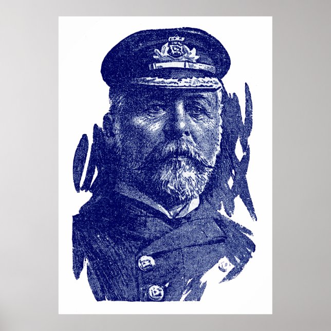 Póster Capitán John Smith, HMS Titanic (Frente)