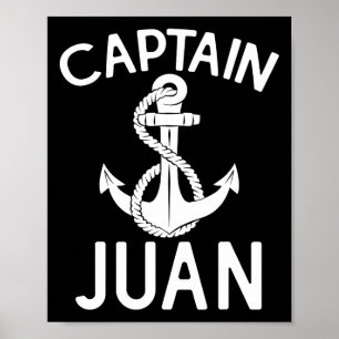 Póster Capitán Juan Barco Barco Anchor de Yate