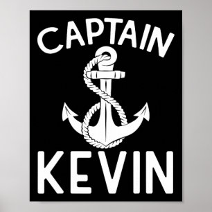 Póster Capitán Kevin Boat Anchor barco Yate