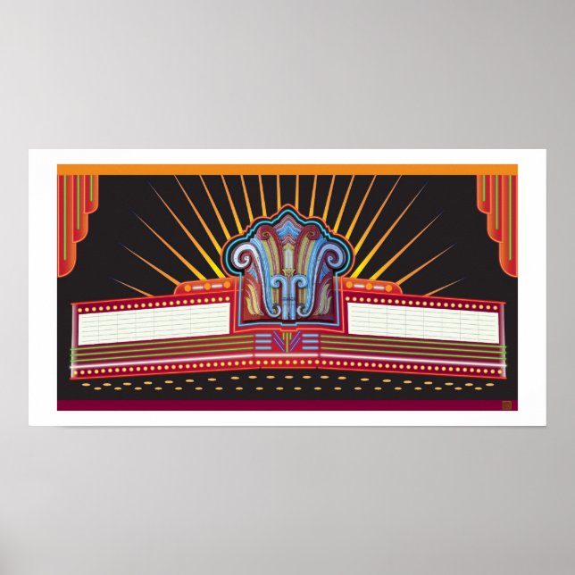 Póster Capitan Marquee-Print (Frente)