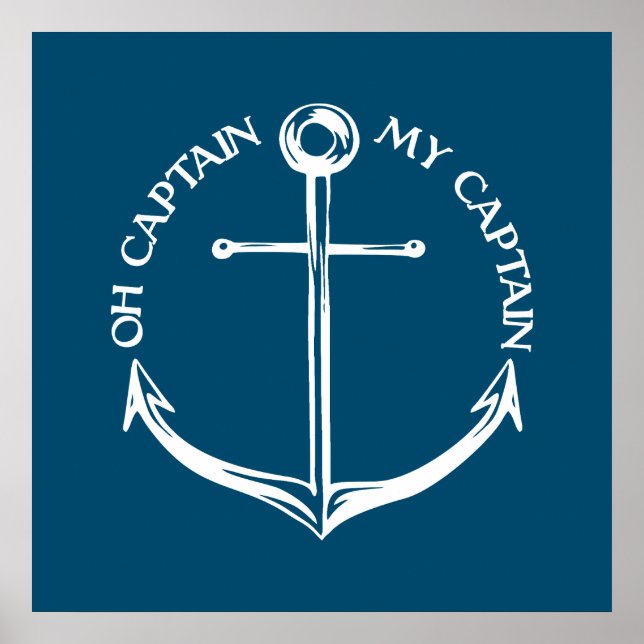 Póster Capitán Mi Capitán (Frente)