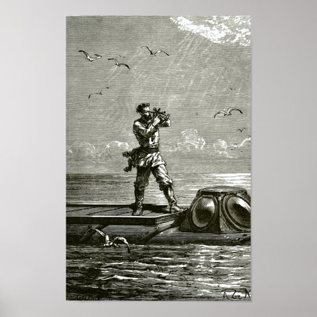 Póster Capitán Nemo de 20000 Leguas Bajo el Mar (Frente)
