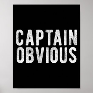 Póster Capitán Obvio Frase Divertida Diciendo Expresión D