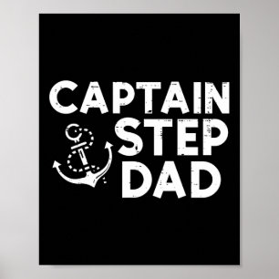 Póster Capitán Padrastro Dueño de Barco Familia Padrastro