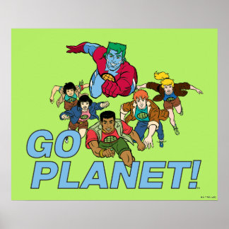 Póster Capitán Planeta y los planetarios - ¡Vamos Planeta