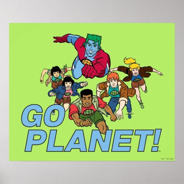 Póster Capitán Planeta y los planetarios - ¡Vamos Planeta (Frente)