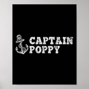 Póster Capitán Poppy Navegación Navegación en Barco Antig