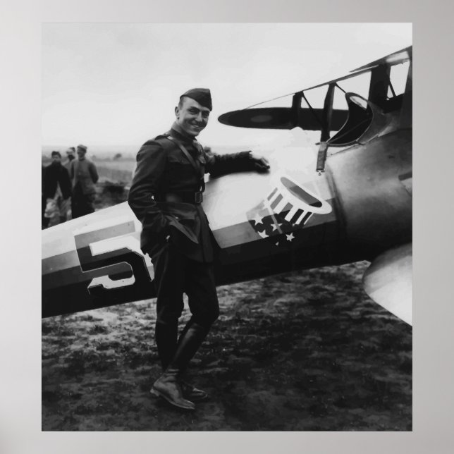 Póster Capitán Rickenbacker (Frente)