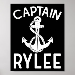 Póster Capitán Rylee Ancla Barco Navegación Yate Navío