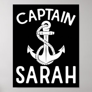 Póster Capitán Sarah Ancla Barco Yate Embarcación Barco 