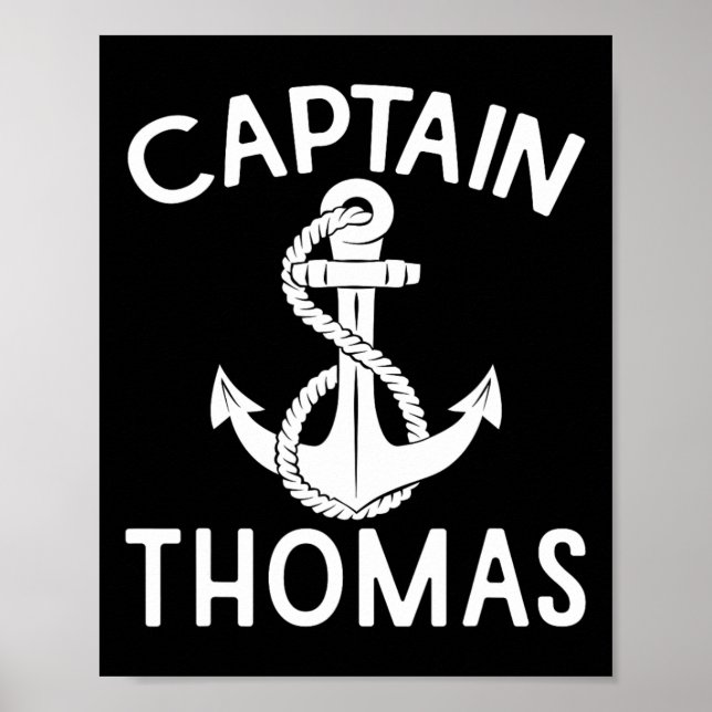 Póster Capitán Thomas Ancla Yate Embarcación Barco  (Frente)