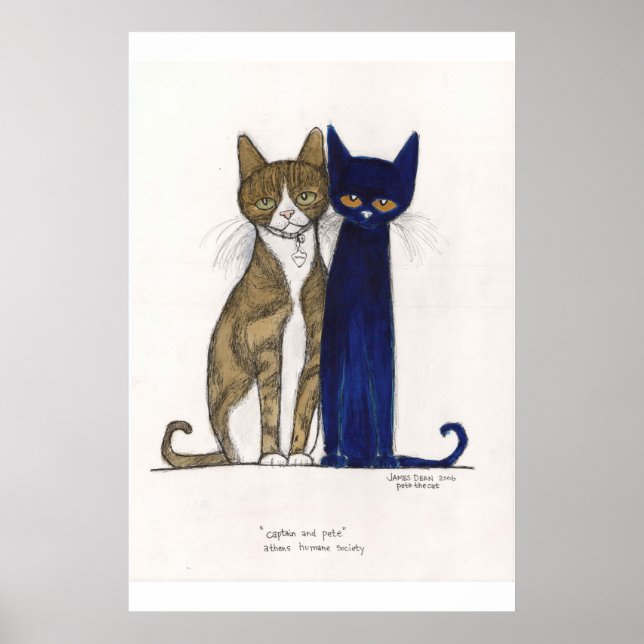 Póster Capitán y Pete (Frente)