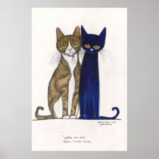 Póster Capitán y Pete sobre lienzo