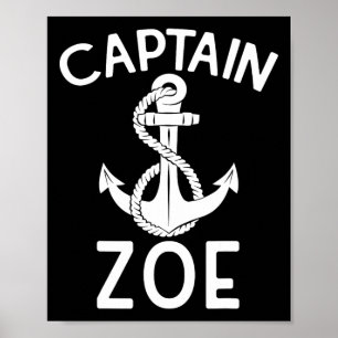 Póster Capitán Zoe barco de vela barco yate