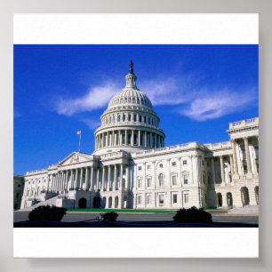 Póster Capitol-Building-Washington-DC