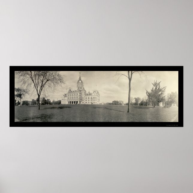 Póster Capitol Hartford CT Photo 1909 (Frente)