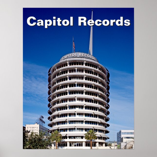 Póster Capitol Records Hollywood California (Frente)