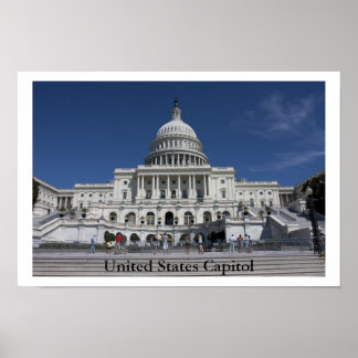 Póster Capitolio de Estados Unidos