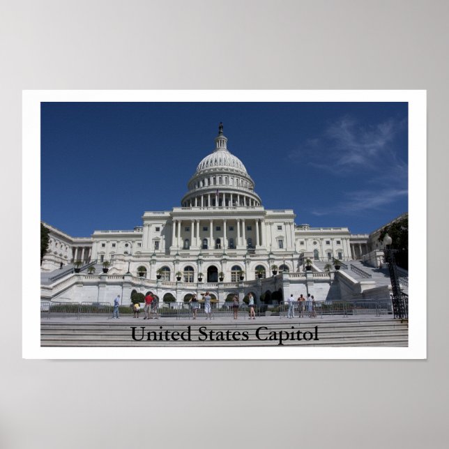 Póster Capitolio de Estados Unidos (Frente)