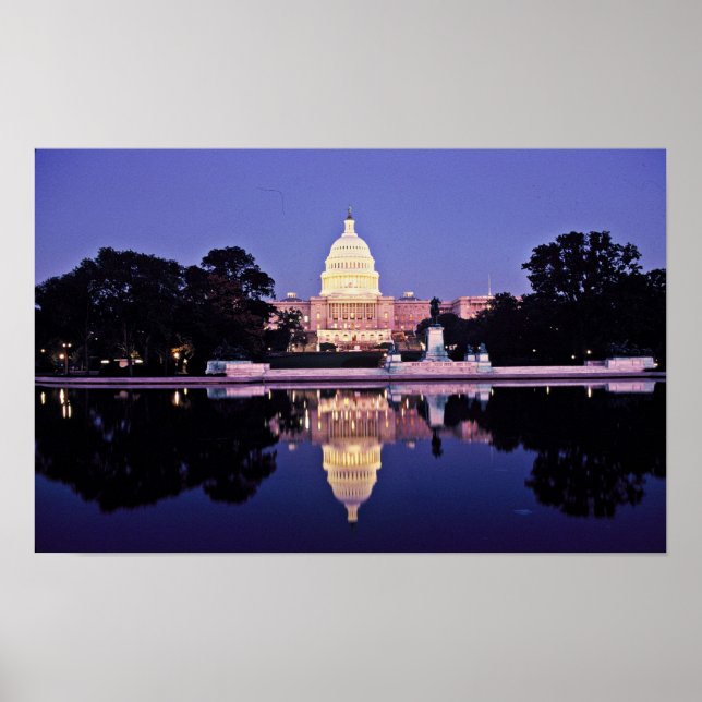 Póster Capitolio de Estados Unidos (Frente)