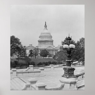 Póster Capitolio de Estados Unidos