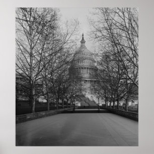 Póster Capitolio de Estados Unidos