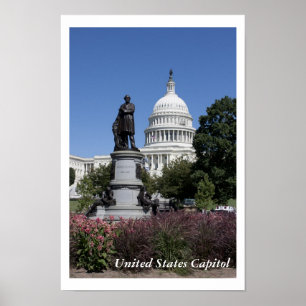 Póster Capitolio de Estados Unidos