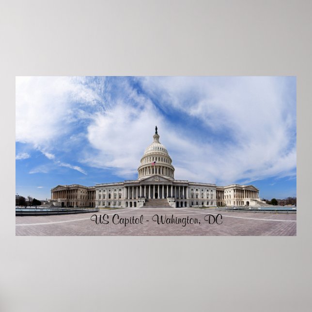 Póster Capitolio de Estados Unidos - Washington, DC (Frente)