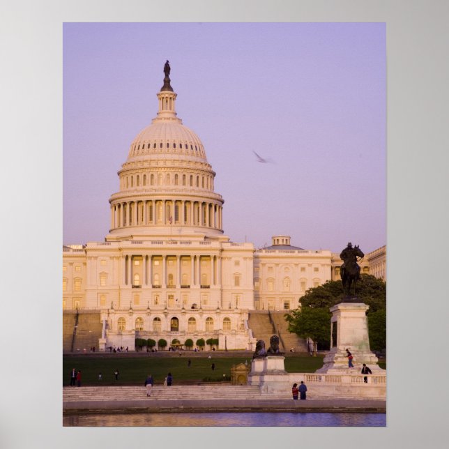 Póster Capitolio de los Estados Unidos, Washington D.C. ( (Frente)
