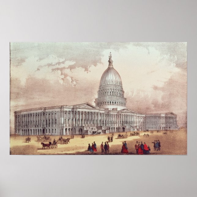 Póster Capitolio de los Estados Unidos, Washington D.C. (Frente)
