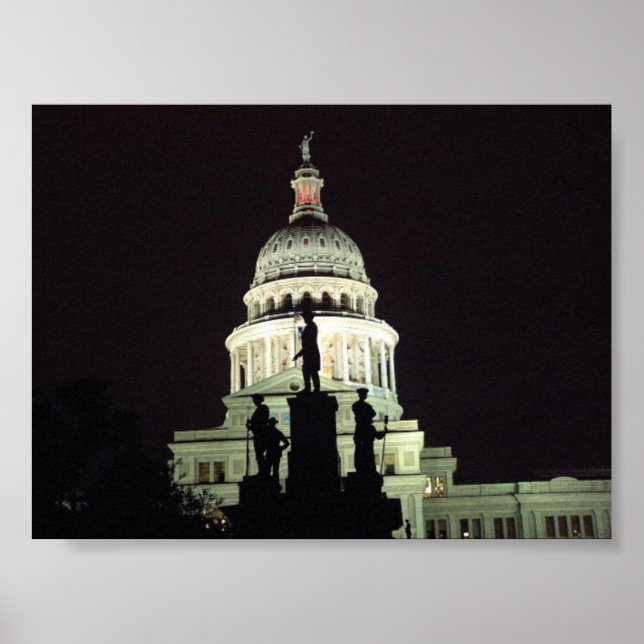 Póster Capitolio de Texas (Frente)