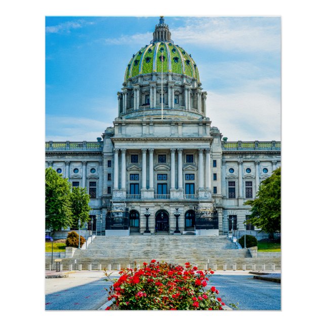 Póster Capitolio del Estado de PA (Anverso)