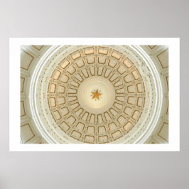 Póster Capitolio Estatal de Texas Rotunda