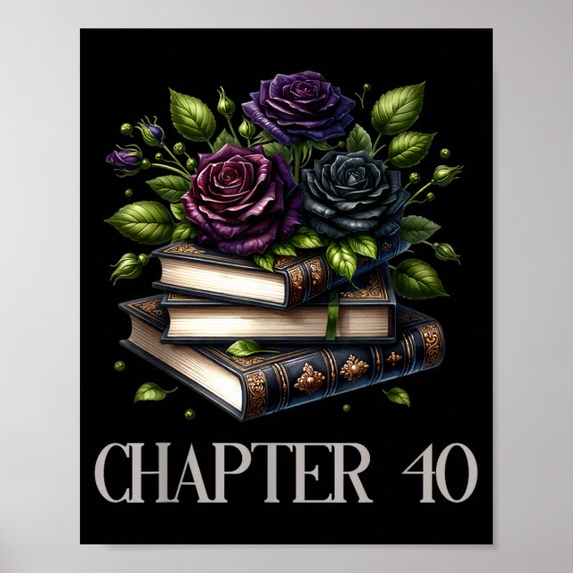 Póster Capítulo 40 Cumpleaños 40 Mujeres Amantes de Libro (Frente)