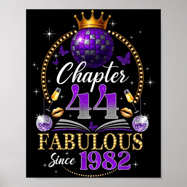 Póster Capítulo 44 Desde 1982 Bola de Disco Púrpura 44 Cu (Frente)
