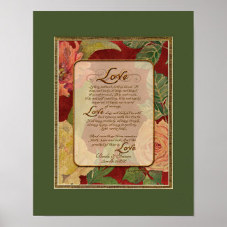Póster Capítulo de amor contemporáneo 1 Corinthians 13