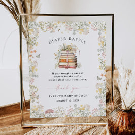 Póster Capítulo de la flor silvestre del Rótulo del libro