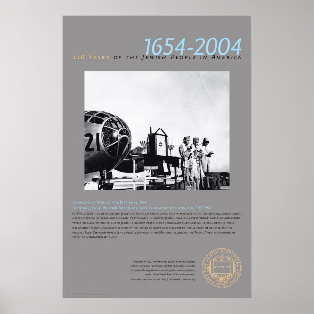 Póster Caplanas en la guerra, Saipan, Marianas, 1944 (Frente)