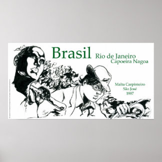 Póster Capoeira Nagoa Brasil