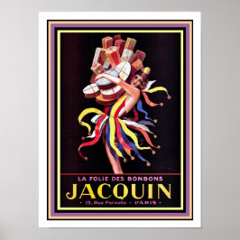 Póster Cappiello Ad Poster de Jacquin Bonbons 12 x 16