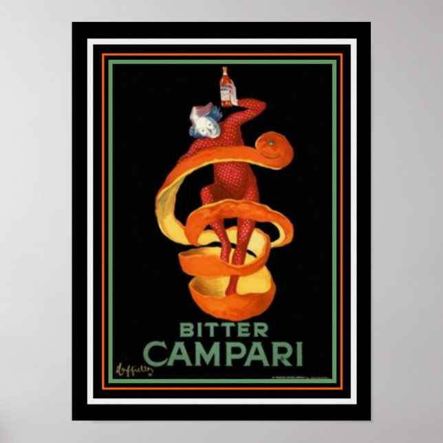 Póster Cappiello Bitter Campari Print 12 x 16 (Frente)