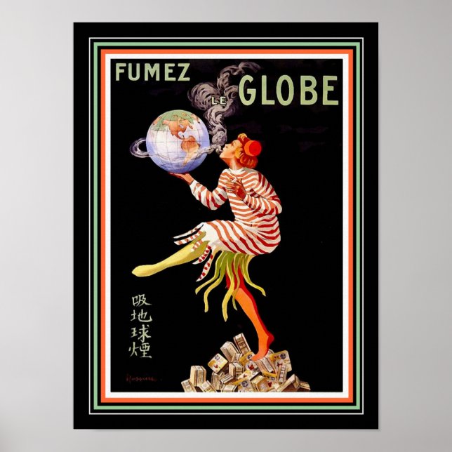 Póster Cappiello Fumez Globe Poster 12 x 16 (Frente)