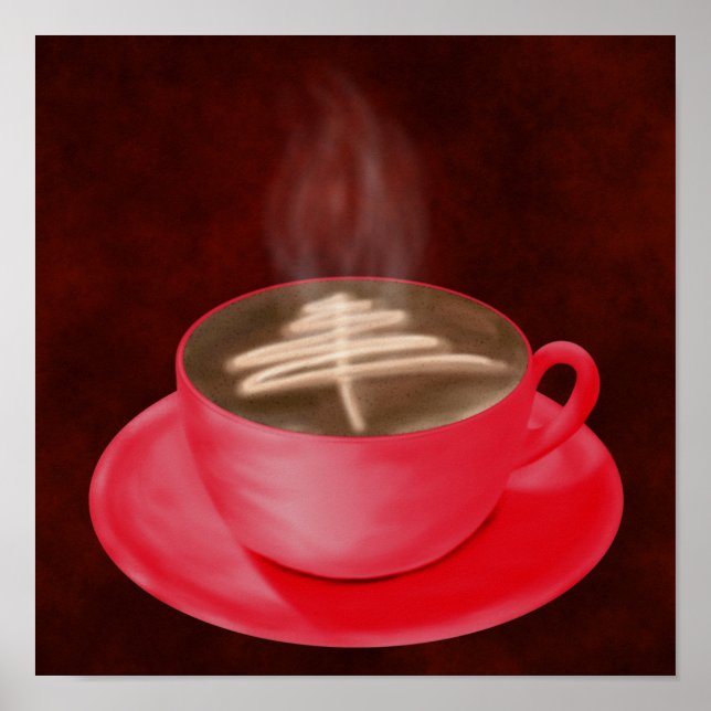 Póster Cappucccino de Navidad (Frente)
